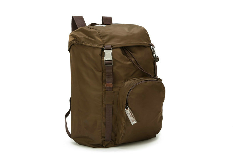 2014 Prada technical fabric backpack V164 brown sale